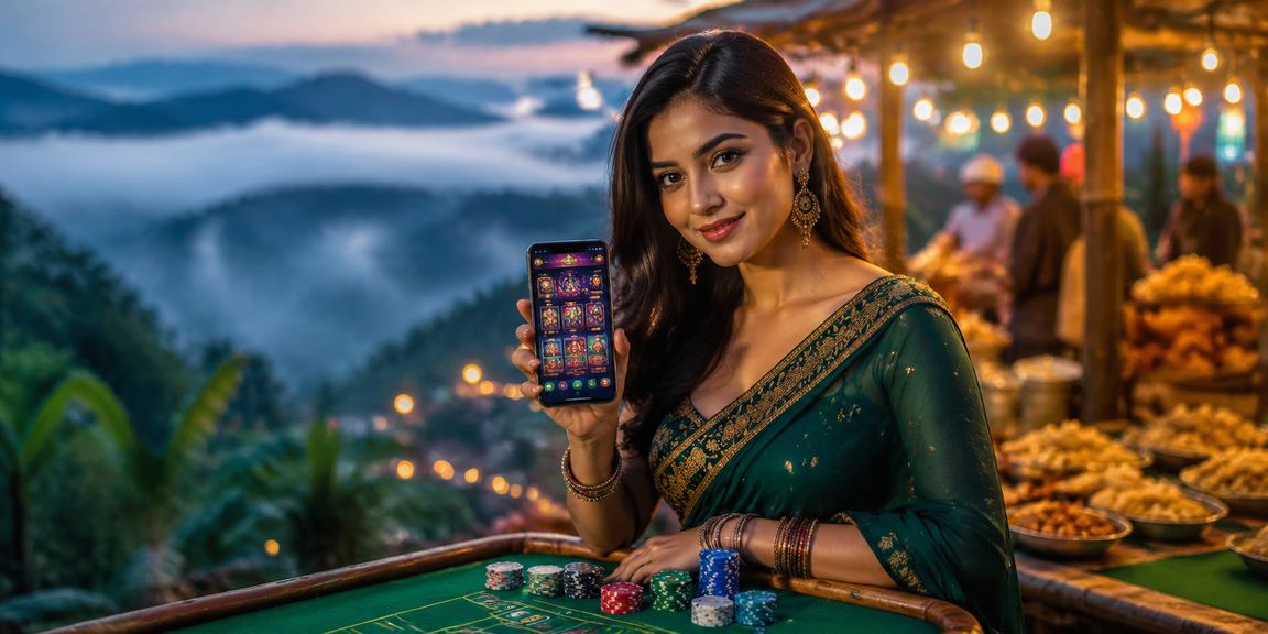 বান্দরবানে নাইট মার্কেটে মোবাইলে বেটিং অডস দেখছেন একজন ব্যবহারকারী